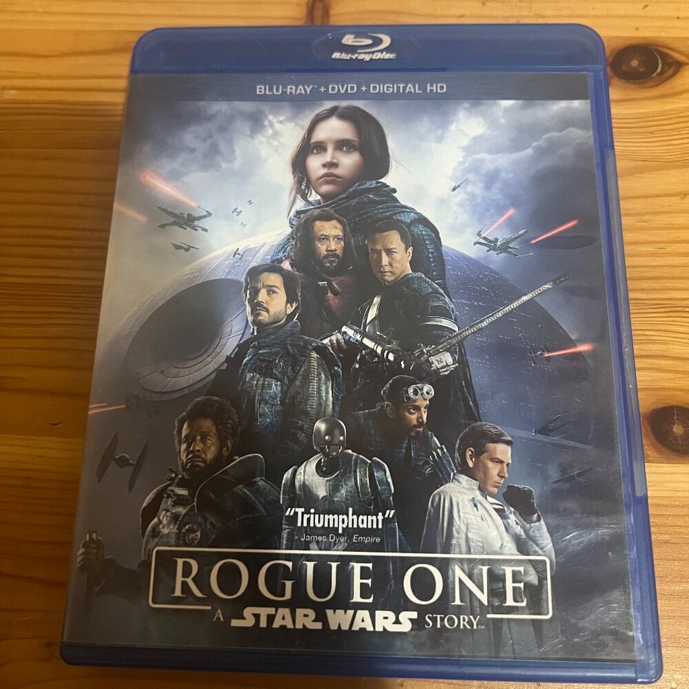 Rogue One (Blu-ray, 2016) 3-disc w/ DVD No Digital,Used Good Condition $6